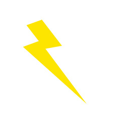 Cartoon yellow lightning illustration