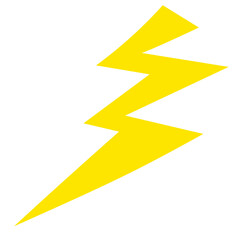 Cartoon yellow lightning illustration