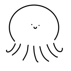 funny cartoon octopus
