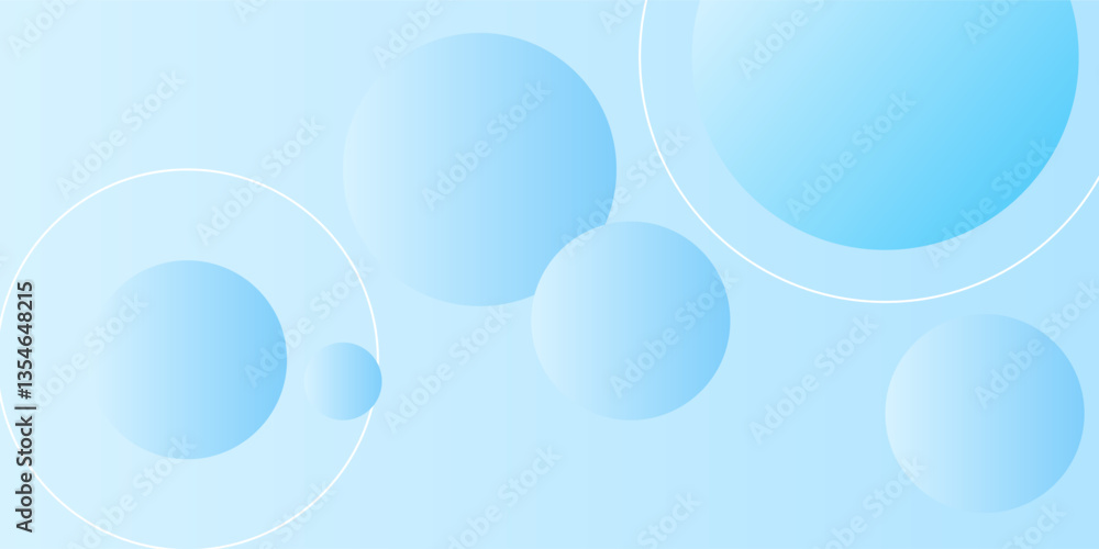 Poster abstract geometric background gradient soft light blue bokeh for graphic business background hitech 