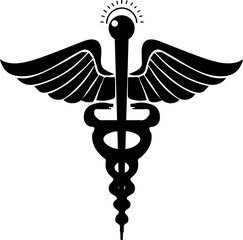 Winged Caduceus Symbol