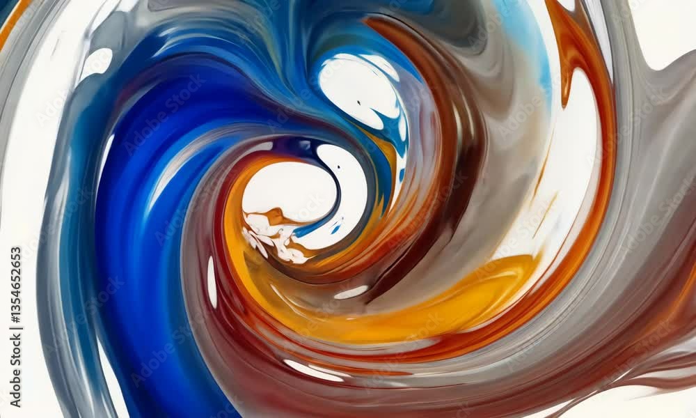 Poster swirling vortex of vibrant colors abstract art background with dynamic motion