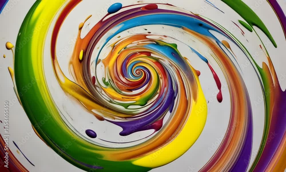 Poster mesmerizing swirl of vibrant colors creating a captivating abstract pattern, perfect for design