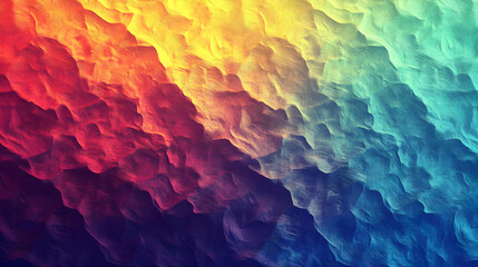 Vibrant, textured landscape of swirling colors.  A dynamic blend of warm and cool hues create a sense of movement and depth.  