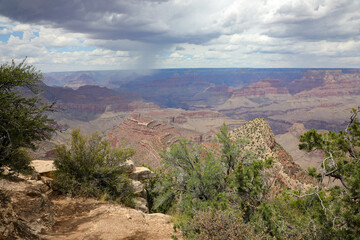 Grand Canyon bei sehr starkem Unwetter/Gewitter - Nationalpark in Arizona/USA