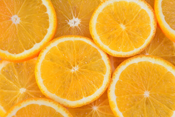 Close-up of Freshly Sliced Oranges wallpaper