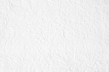 White crumpled paper texture background