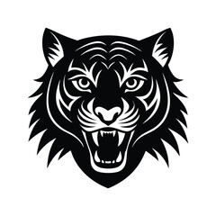 Fototapeta premium tiger head vector 