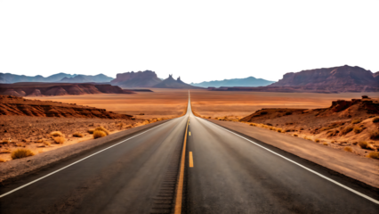 Endless desert highway, journey, adventure