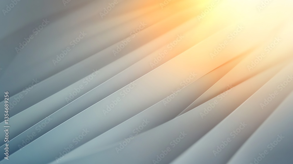 Aufkleber abstract light and shadow gray layers with warm light overlay