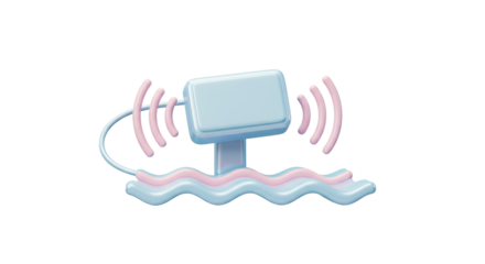 Isolated Wireless Sensor Device with Antenna Transmitting Waves
