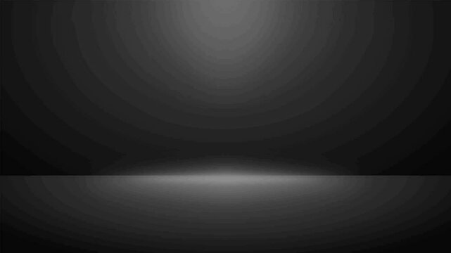 The studio background is black