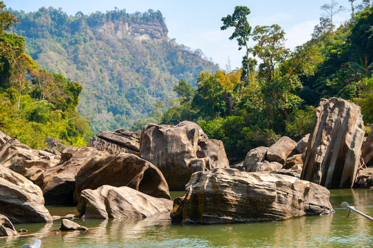 The big stone at Sangu River, Tindu Remakri Union, Bandar