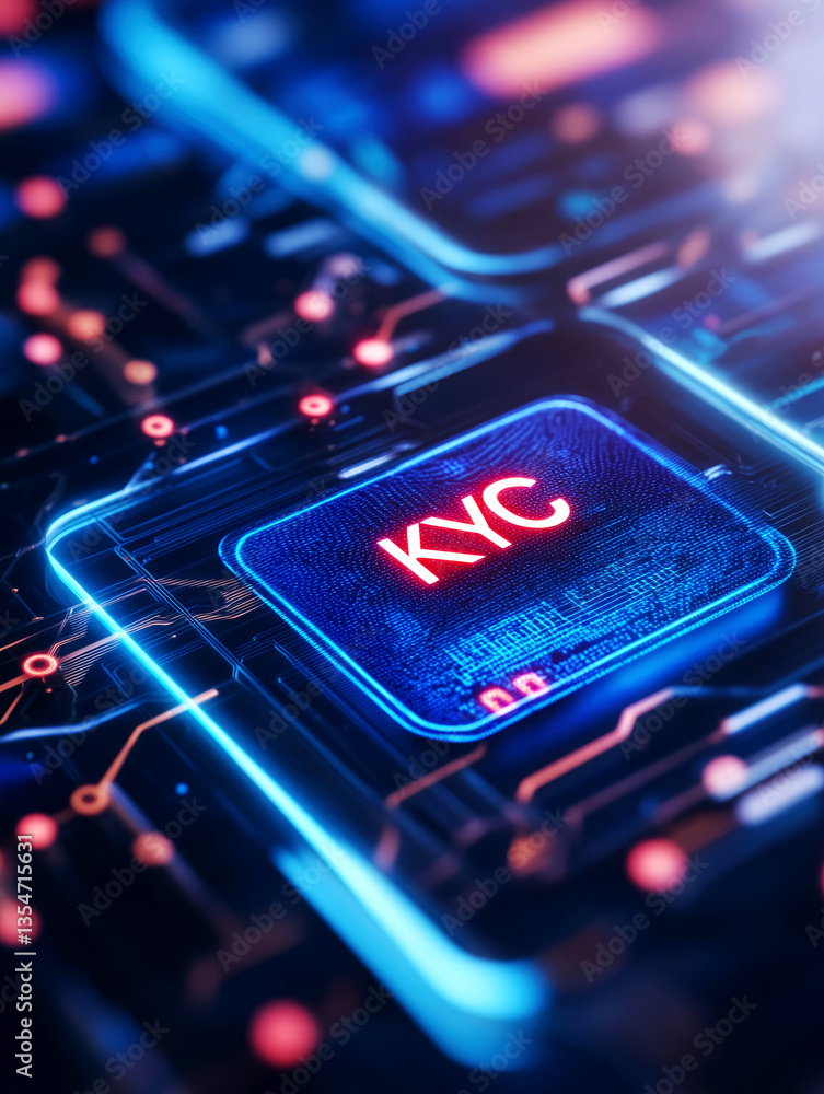 Poster enhancing kyc compliance strategies in digital finance global online platforms data visualization fu