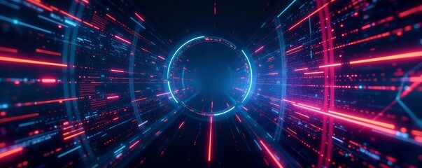 Futuristic HUD technology interface with digital abstract frame design elements, design, abstract, futuristic