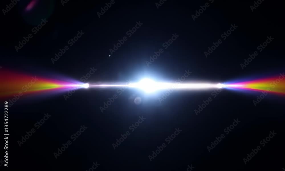 Poster a strobe effect, bright flashing white light on a black background, random timing