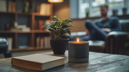 Engaging in addiction counseling with a therapist in a calming private therapy room