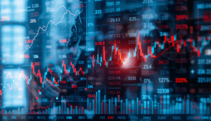 Obraz premium Stock Market Data Analysis.