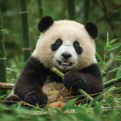 Fototapeta premium a cute panda