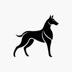 Dog Illustration on White Background – High-Quality Vector Art