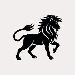 Lion Illustration on White Background – High-Quality Vector Art