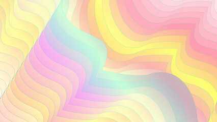 abstract colorful pink, yellow, soft blue, purple fantasy style background with lines for photo studio, streaming and presentation background