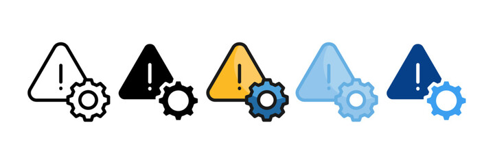 Risk Management Icon Set Multiple Style Collection