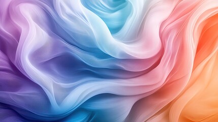 Obraz premium Abstract pastel swirls of colors blending together in a harmonious, fluid motion. -