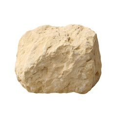 Close up of a rough, light beige rock.