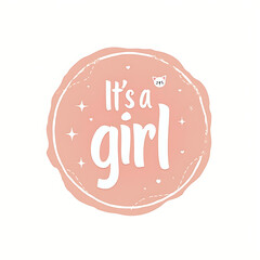 It's a girl stamp with small cat icon