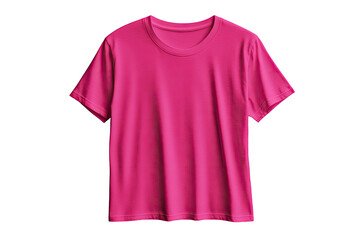 Vibrant fuchsia crew neck tee