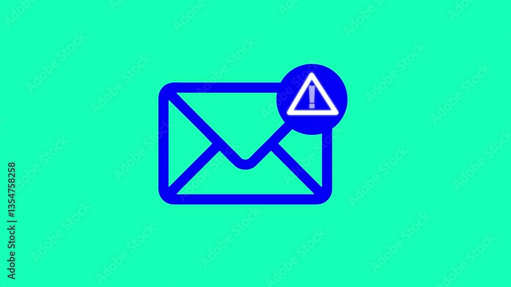 Poster sms spam, fake text message phishing from scammer concept. system hacked red warning alert, email ha