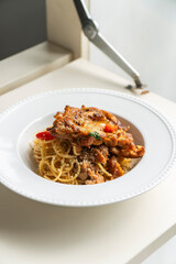 Italian food style chef restaurant sunny day pasta