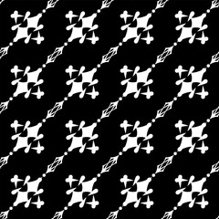 Black abstract seamless pattern 1