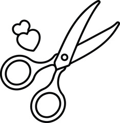 Black Scissors Illustration