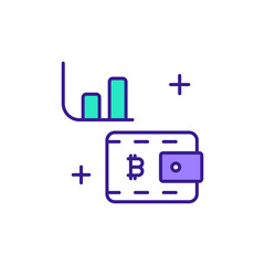 Wallet Balance Icon Displaying Asset Value.