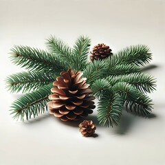 松ぼっくりと松の葉の静物｜Pine Cone and Pine Leaves Still Life