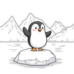 The smooth, bold outlines and minimalist design ensure an easy and enjoyable coloring session, making this illustration perfect for beginner colorists and detailed artists alike. 