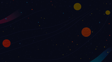 Fototapeta premium Minimalist Flat Space Background with Subtle Design Elements.