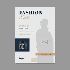 Modern abstract Editable Fashion poster template. Can be used for poster, brochure, magazine, card, book, flyer, banner, anniversary. Trendy corporate style.