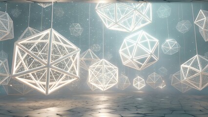3d rendering. Abstract blue background of points. Cyber particles. Big data stream. Abstract technology stream background. Digital dynamic wave of dots. Network connection structure. Futuristic.