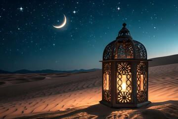 Eid  Radiance in the Desert Night