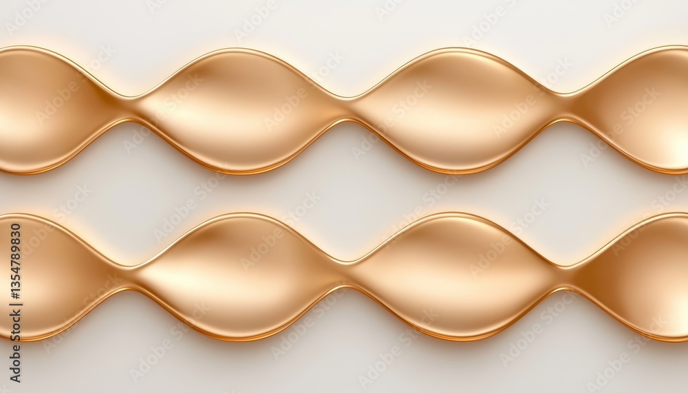 Poster a close-up view of elegant wave patterns in a warm golden hue, perfect for backgrounds and design el