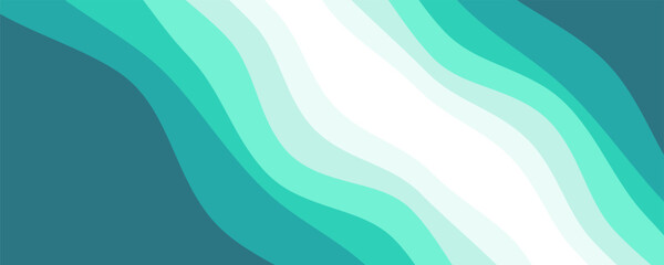 Sea waves layered vector background illustration and sea beach vector illustration.