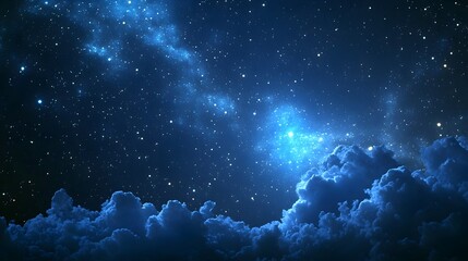 Celestial clouds in the sky