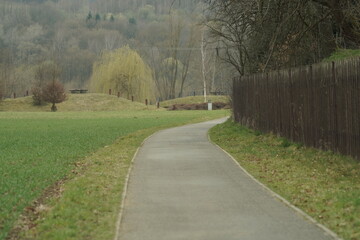 country road in autumn