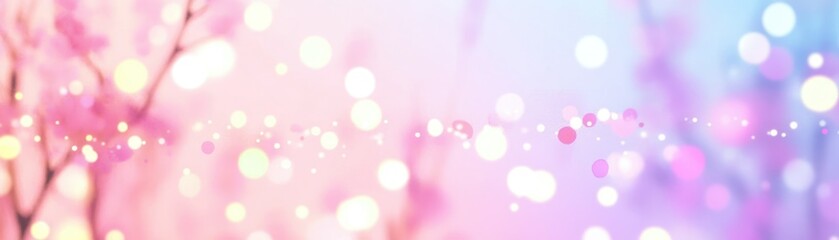 Obraz premium A blurred floral background with soft pink and purple hues