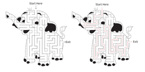 Engage young minds with this fun and educational lion-themed maze for kids! This printable activity features an exciting maze puzzle designed to challenge children’s problem-solving skills. 