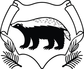 silhouette of a bear