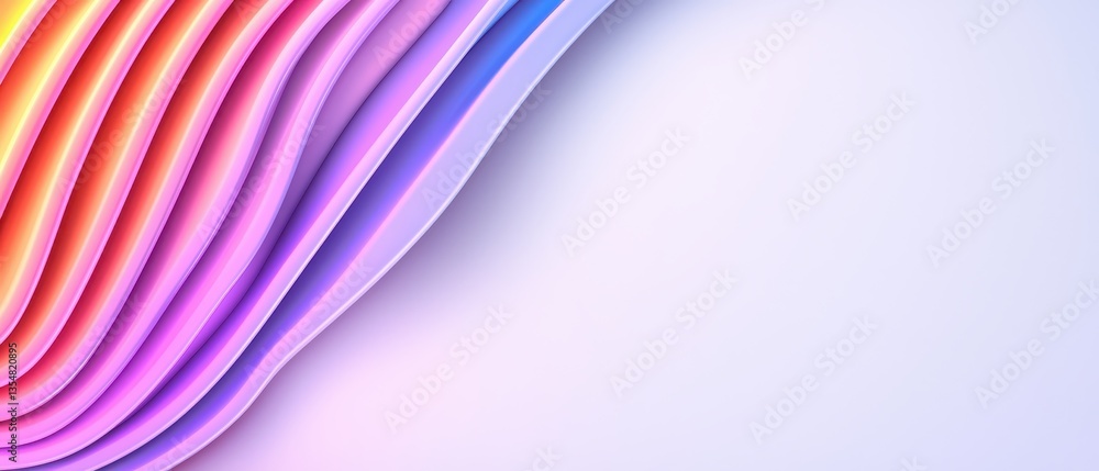 Poster abstract wave pattern with vibrant colors creating a modern background design for various applicatio